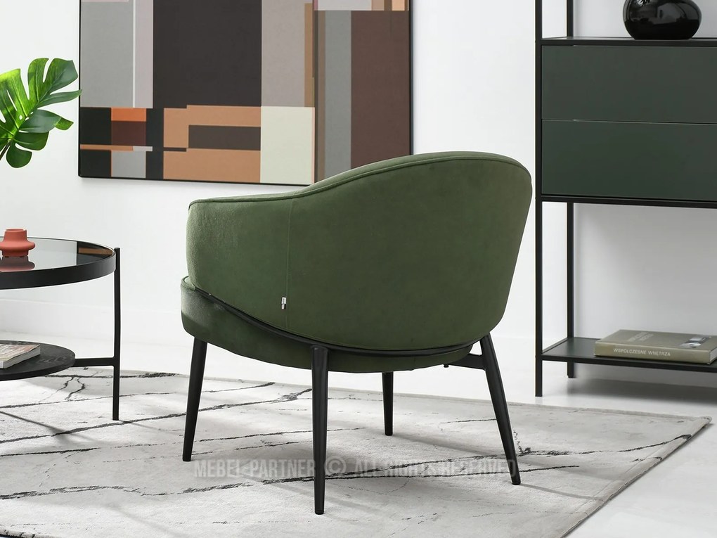 Fotoliu Alfredo (verde + negru). Promo -14%. 1109870