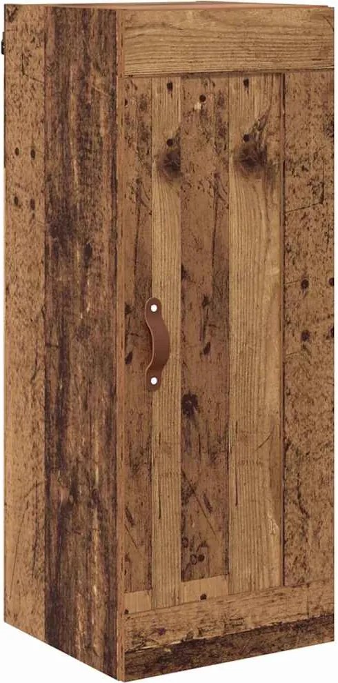 vidaXL Dulap montat pe perete Lemn Vechi 34,5 x 34 x 90 cm