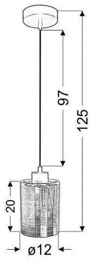Lustră pe cablu COX 1xE27/60W/230V