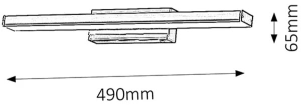 Rabalux 5897 - Aplică de perete pentru baie JOHN LED/12W