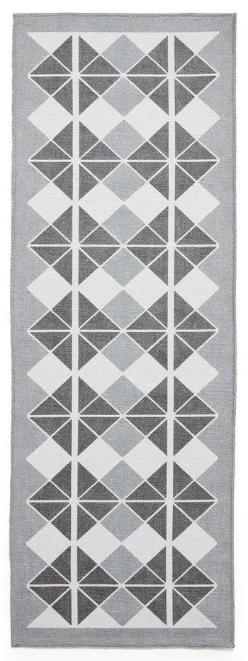 Covor tip traversă gri lavabil 76x230 cm Victoria Dark – Think Rugs