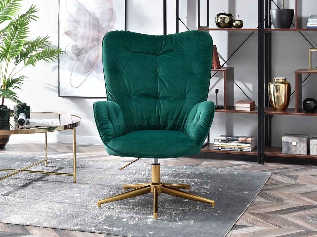 Fotoliu Meryl (verde + auriu). Promo -9%. 1110291