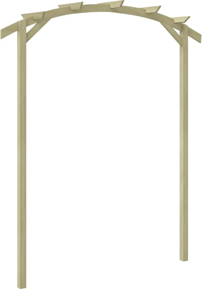 vidaXL Pergolă de grădină, 180 x 210 x 40 cm, lemn de pin tratat