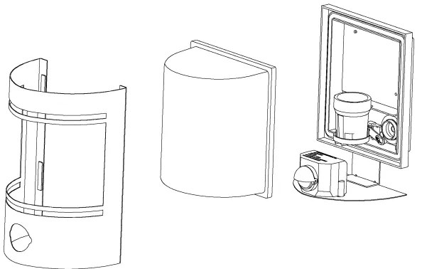 Aplică de exterior cu senzor CERNO 1xE27/40W/230V IP44 Eglo 99566