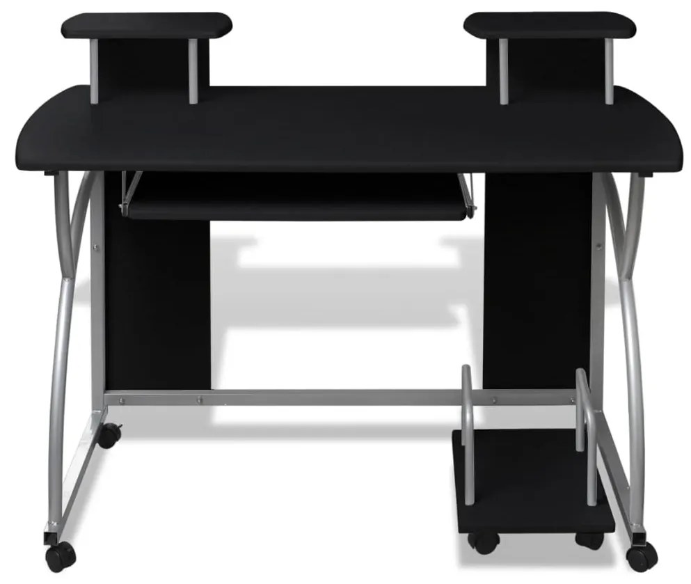 20054 vidaXL Birou mobil pentru computer, Negru