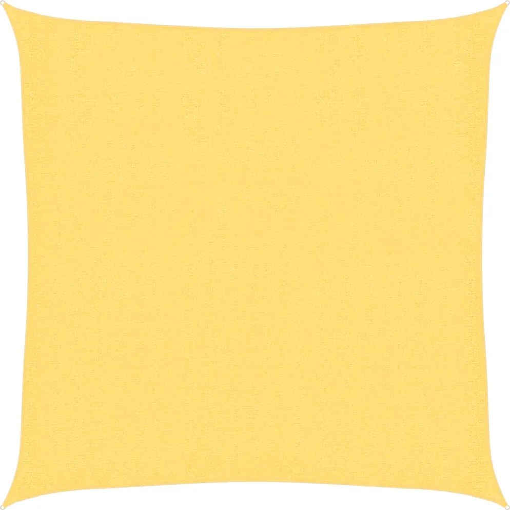 vidaXL Pânză parasolar, bej, 2,5x2,5 m, HDPE, 160 g/m²