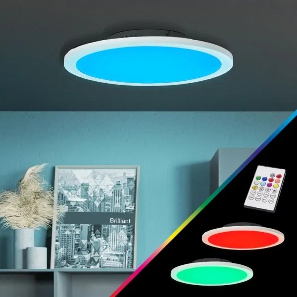 Plafonieră LED RGBW dimabilă Brilliant ABIE LED/24W/230V + telecomandă