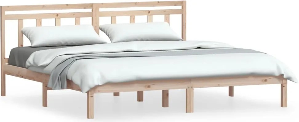 vidaXL Cadru de pat, Super King, 180x200 cm, lemn masiv