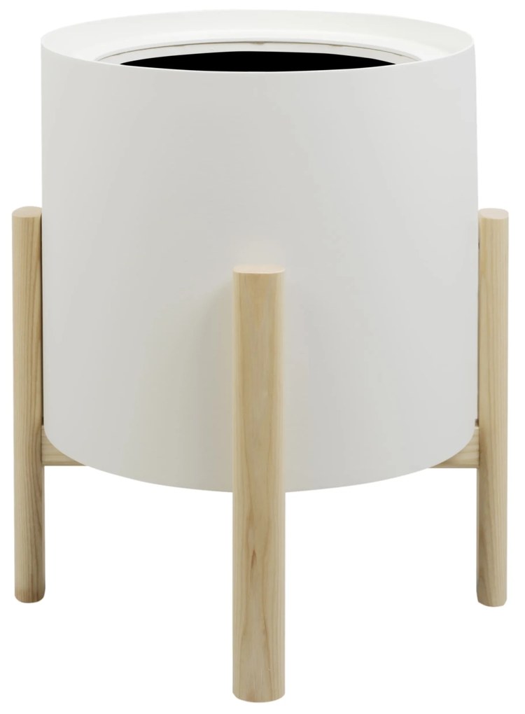 Ghiveci rotund cu auto-irrigare ASHI, diferite variante - Hobby Flower Dimensiuni: Ø 48 x 58, Culoare: albume