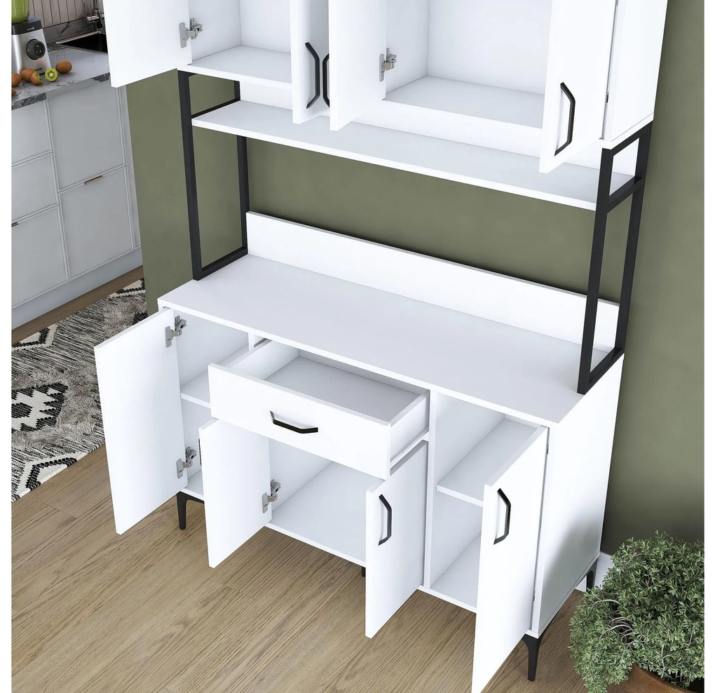 Set dulapuri bucătărie Jenaretta 27 (alb + negru). 1107094