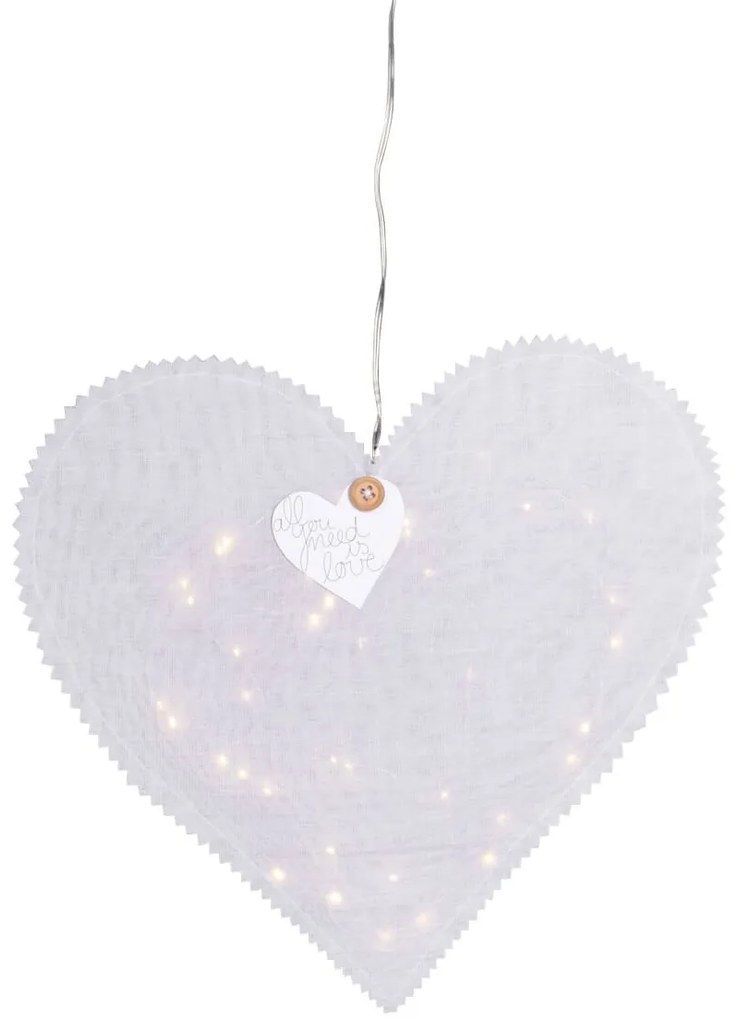 Räder Inima ornamentala suspendata Culoare Alba / LED, HEARTLIGHT