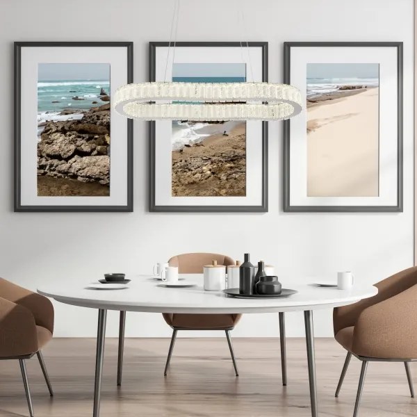 Lustră LED dimabilă pe cablu Globo 67162-58 MUCKY 58W/230V 2700-6000K + telecomandă