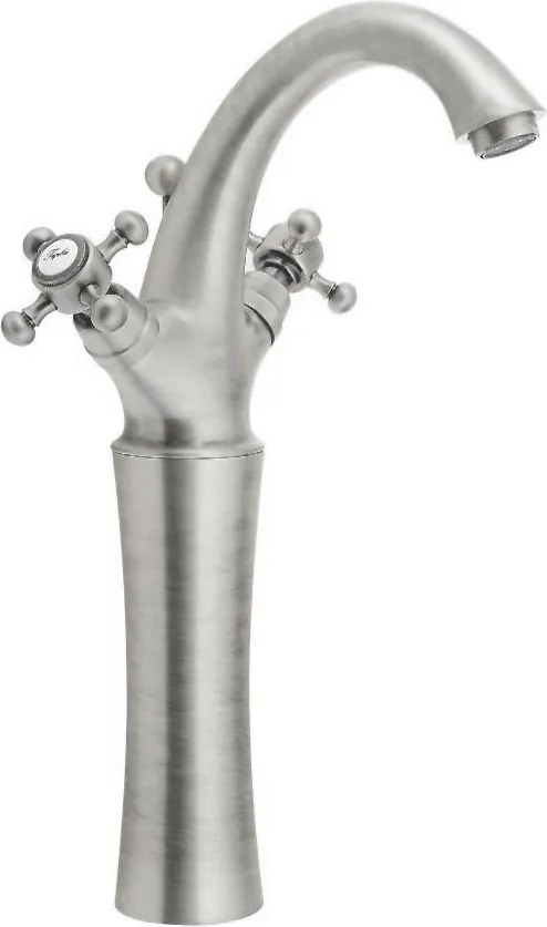 Baterie argintiu-mat pentru chiuvetă înaltă Antea – Sapho