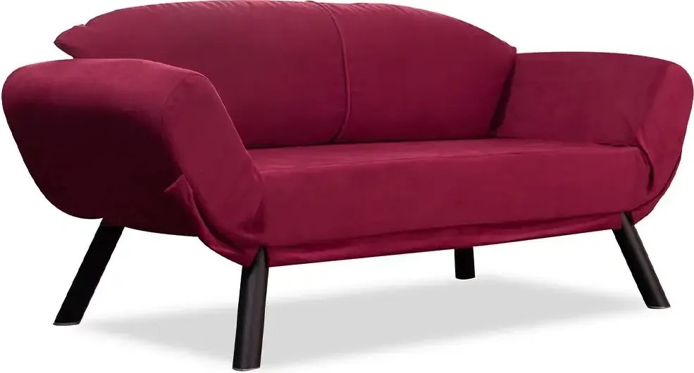 Canapea extensibila 2 locuri living 205X80 cm – stofa &amp; metal, multicolora – Genzo