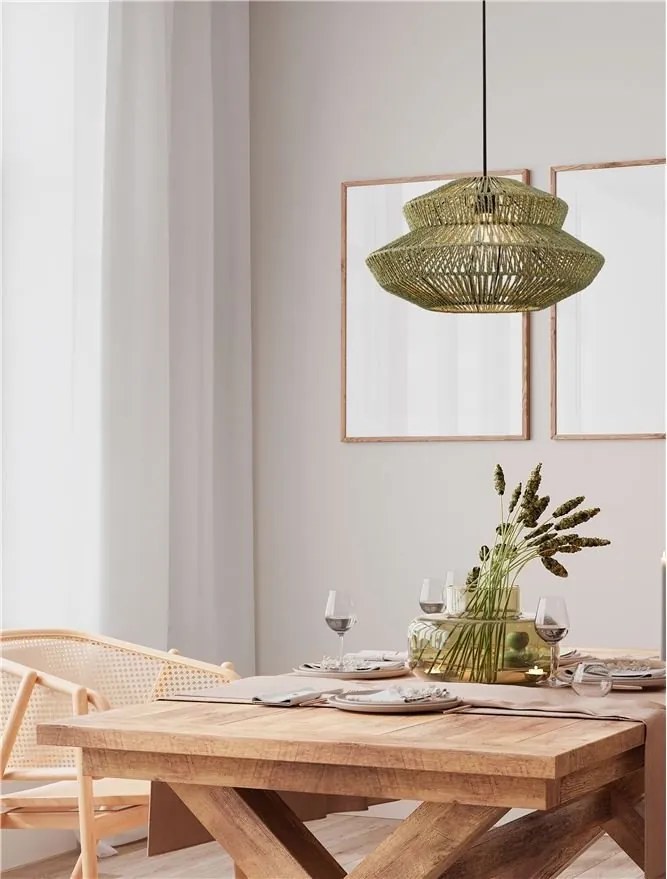 Lustra/Pendul design natural NUA verde