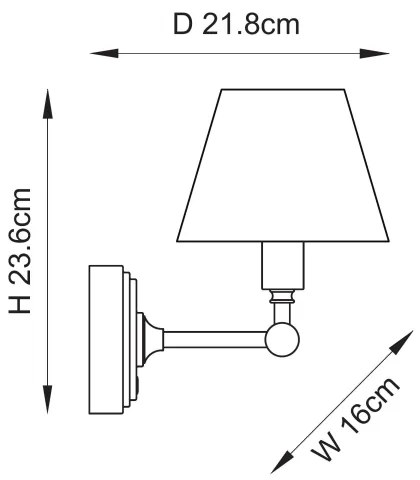 Lampă LED reîncărcabilă dimabilă de perete Endon 114827 BURLEY LED/1,5W/5V alamă/albastru