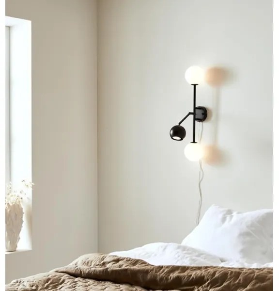 Aplică BESIDE 2xG9/20W/230V + 1xGU10/7W/230V neagră Markslöjd 108255