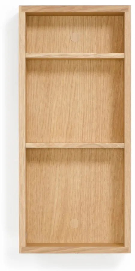 Raft de baie montat pe perete din lemn de stejar Wireworks Slimline