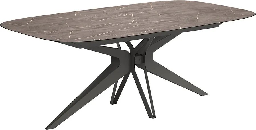 Set lemn masiv masă și scaune Hexagon - 400 × 120 × 75 cm, 8 scaune