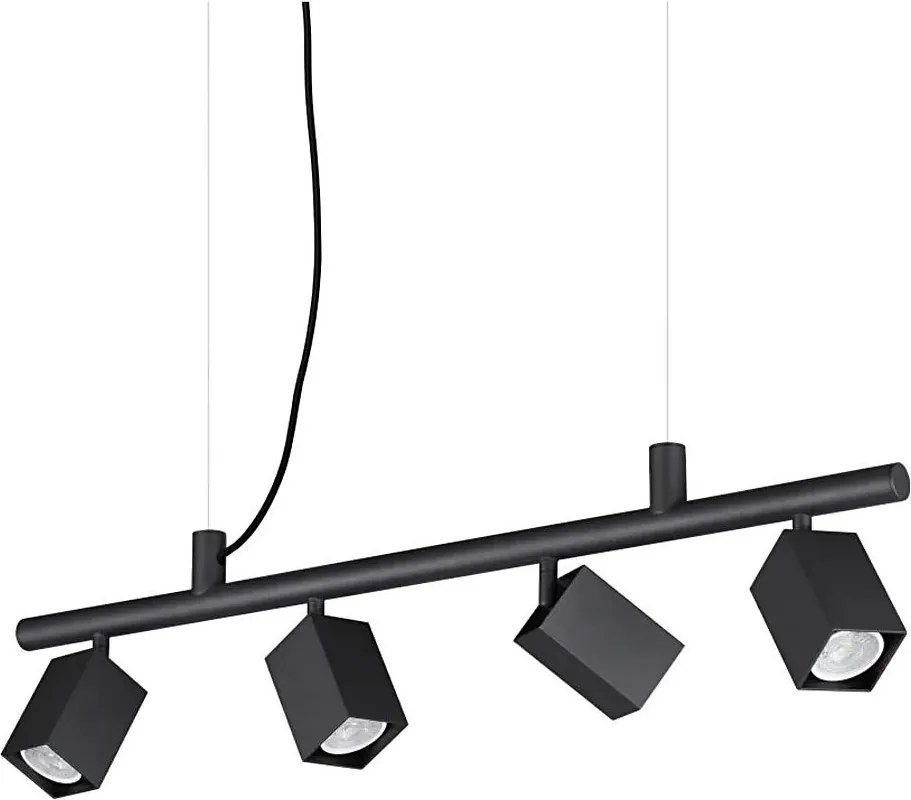 Ideal Lux - Pendul LED DYNAMITE pe cablu 4xGU10/7W/230V CRI 90 negru