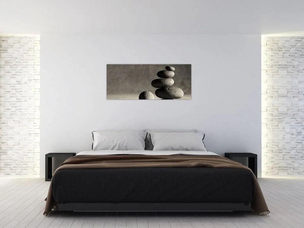 Tablou - Pietre gri (120x50 cm)