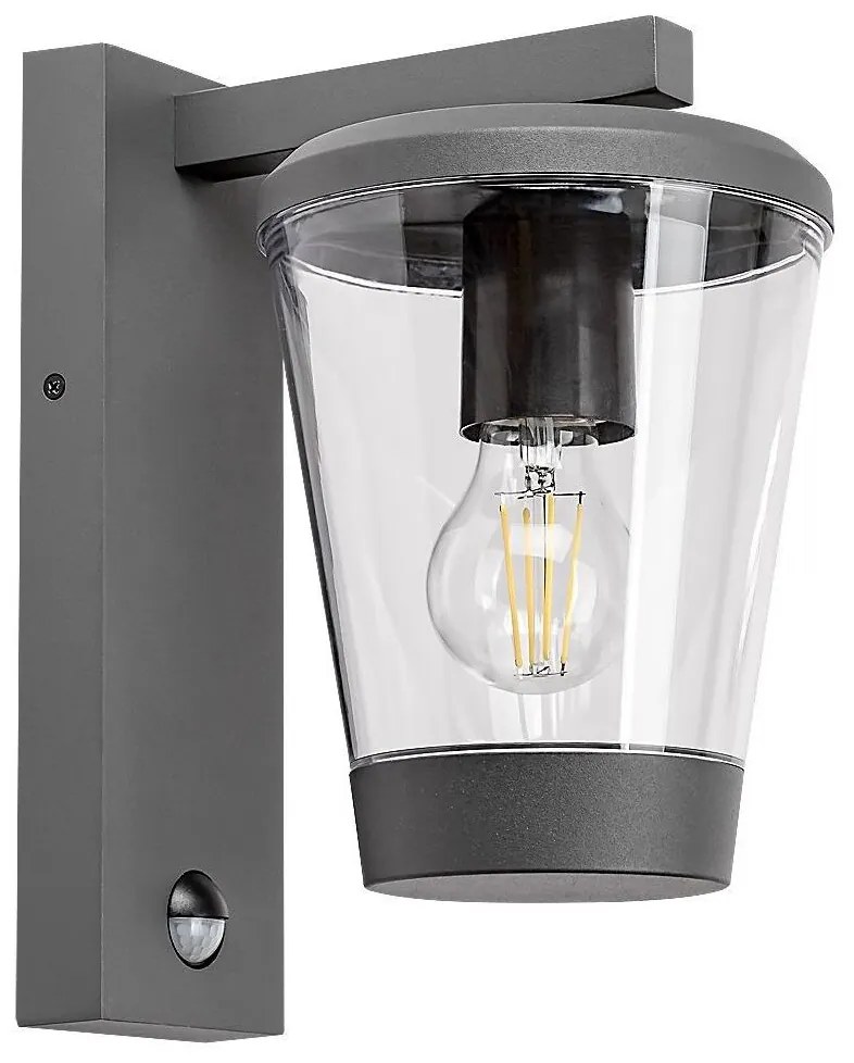 Lampă de perete de exterior cu senzor SAVANO 1xE27/40W/230V IP44 Rabalux 7267