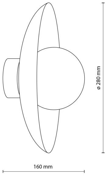 Aplică SLATE 1xG9/8W/230V d. 28 cm bej