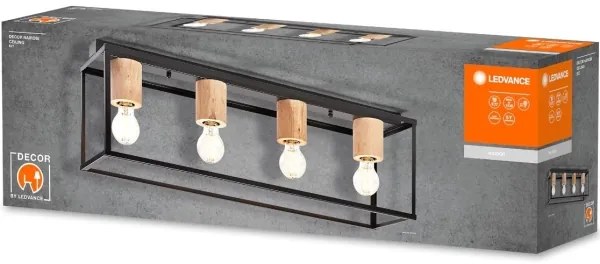 Lustră aplicată DECOR 4xE27/15W/230V Ledvance