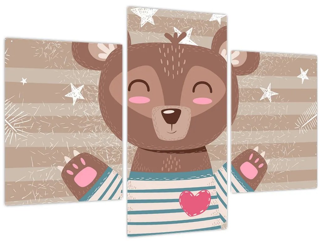 Tablou - Ursulețul iubitor (90x60 cm)