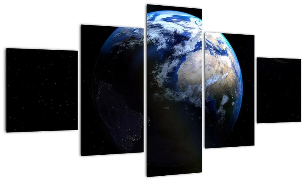 Tablou cu Luna și Pământul (125x70 cm), în 40 de alte dimensiuni noi