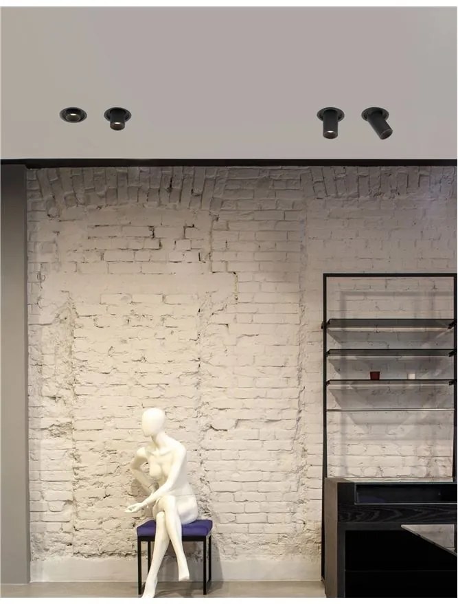 Spot LED incastrabil ajustabil design modern PIN negru
