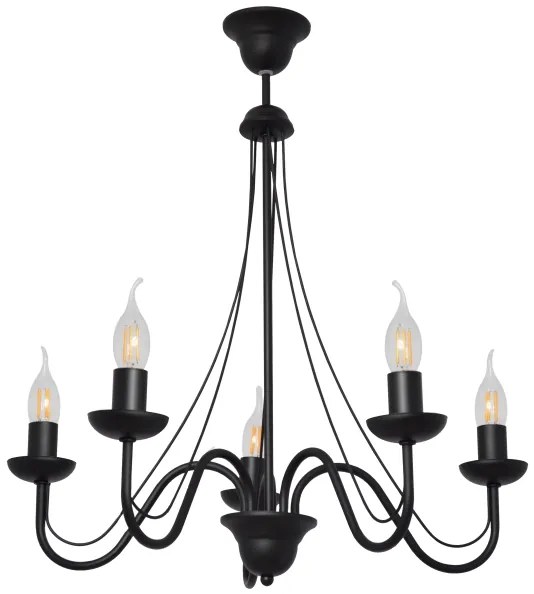 Lustră pe cablu MALBO II 5xE14/10W/230V