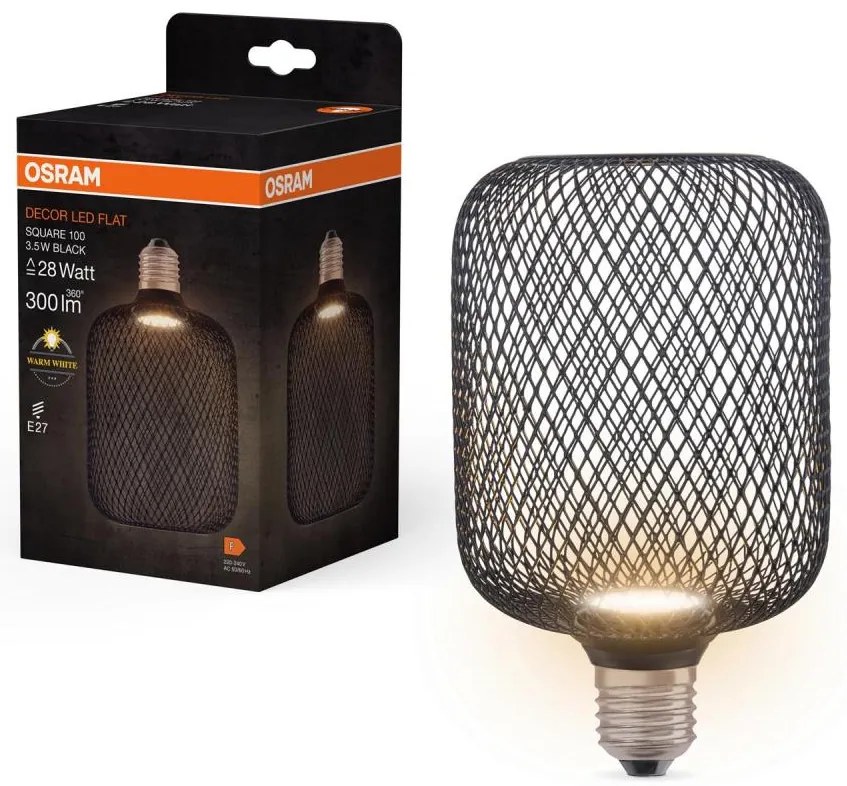 Bec LED Osram DECOR FLAT E27/3,5W/230V 2700K negru