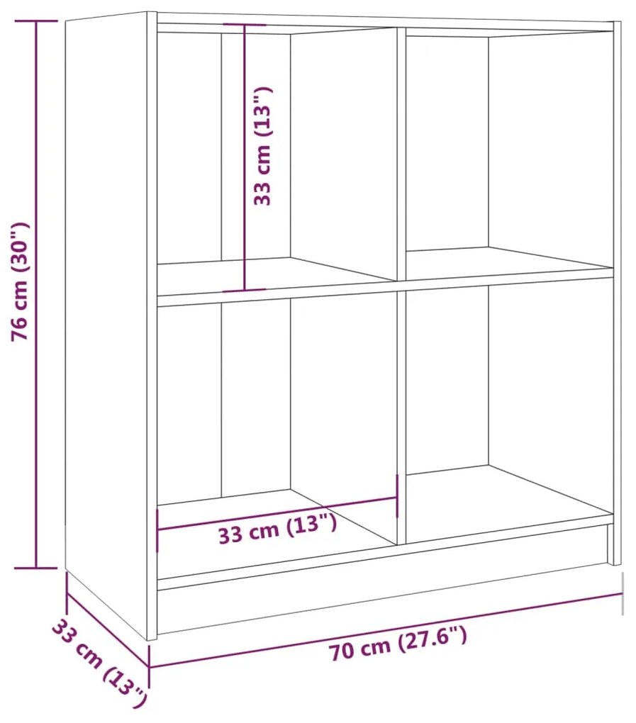 Servanta, gri, 70x33x76 cm, lemn de pin 1, Gri