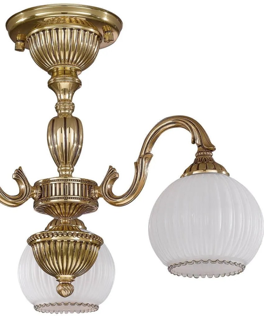 Lustra aplicata cu 3 brate din alama design italian 9300