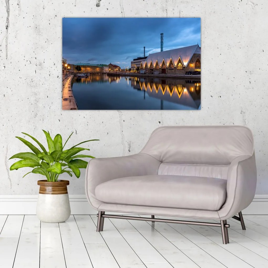 Tablou cu canalul - Göteborg (90x60 cm)