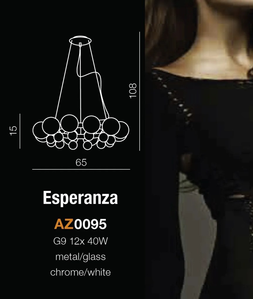 Lustra moderna design elegant 57cm Esperanza