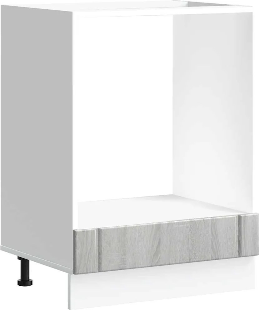 vidaXL Dulap pentru cuptor „Lucca” Lemn prelucrat Sonoma gri