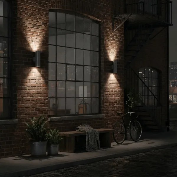 Aplică de exterior Ideal Lux GUN 2xGU10/35W/230V IP44 antracit