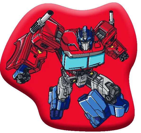 Transformers Red Autobot pernă decorativă 39x42 cm catifea