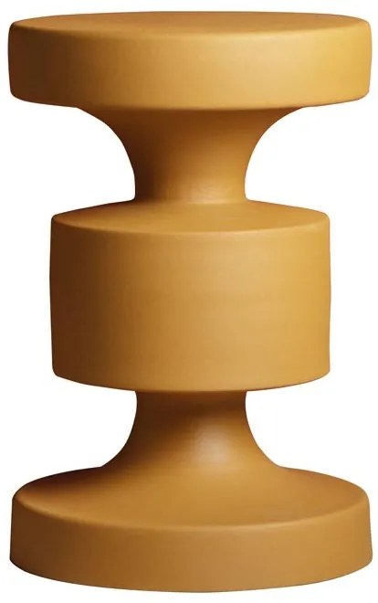 Masuta laterala, din metal, mustard Forms