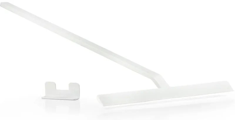 Racletă duș cu suport Zona Rim, lățime 30 cm, alb