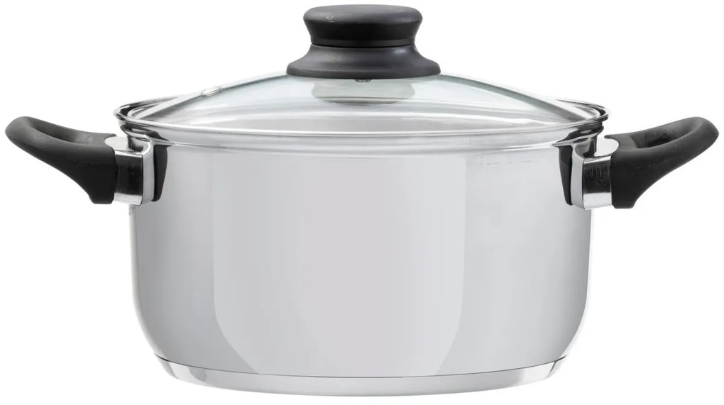 Oala inox cu capac 18cm, 2.5L, Lima