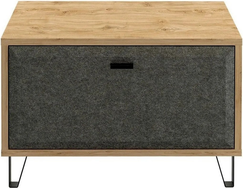 Pantofar GRACE, stejar/gri antracit, PAL laminat, 79x42x51 cm