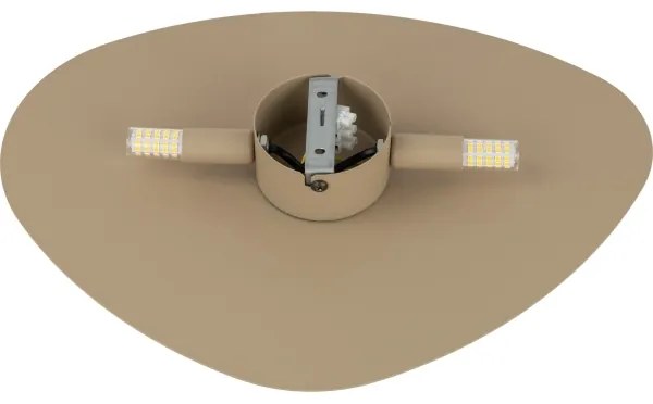 Aplică STONE 2xG9/8W/230V 30x39 cm bej