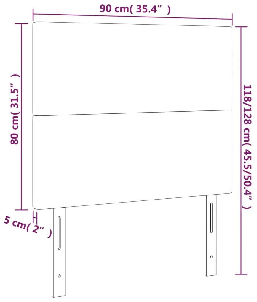 Tablie de pat cu LED, crem, 90x5x118 128 cm, textil 1, Crem, 90 x 5 x 118 128 cm