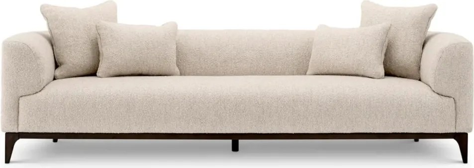 Canapea confortabila design LUX Brannan, Boucle chalk white