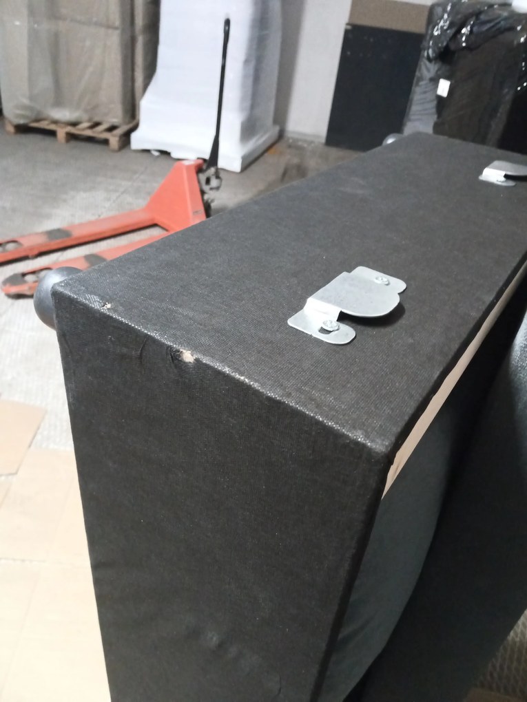 OFERTA Canapea coltar extensibila ZENOVA 220x140 cm, gri inchis, reversibila, calitatea II