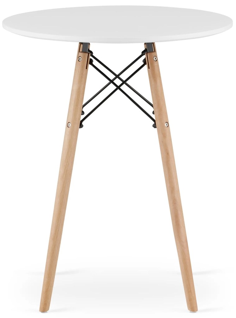 PROMOTIE Masa de dining alba OSLO 60x60cm a doua calitate