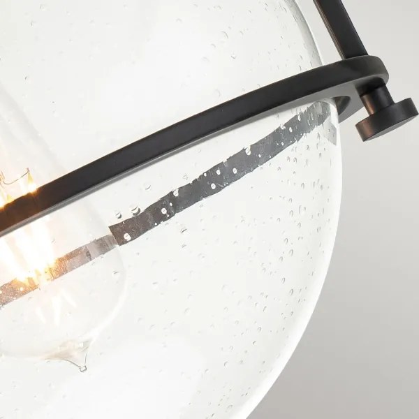 Quintiesse QN-SOMERSET-F-C-BK - Plafonieră SOMERSET 1xE27/60W/230V neagră